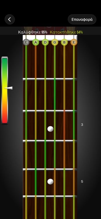 Custom fretboard setup with instrument and tuning options