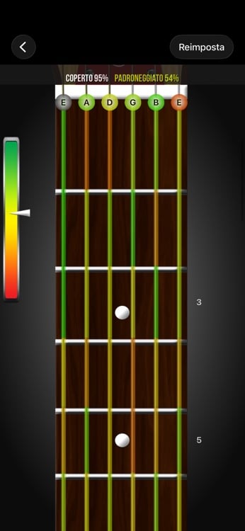 Custom fretboard setup with instrument and tuning options