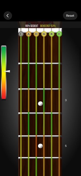 Custom fretboard setup with instrument and tuning options