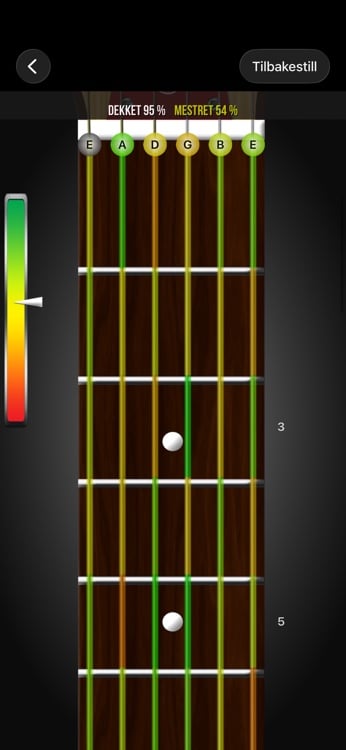 Custom fretboard setup with instrument and tuning options