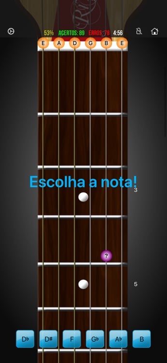 Adaptive training mode with guided fretboard practice and scoring
