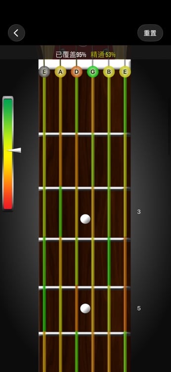 Custom fretboard setup with instrument and tuning options